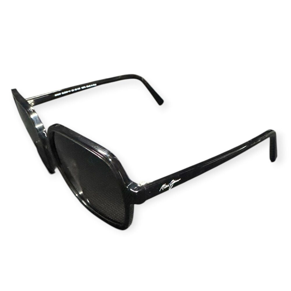 Maui Jim Little Bell Sunglasses MJ 860-11 Translucent Black‎ Polarized w/ Case